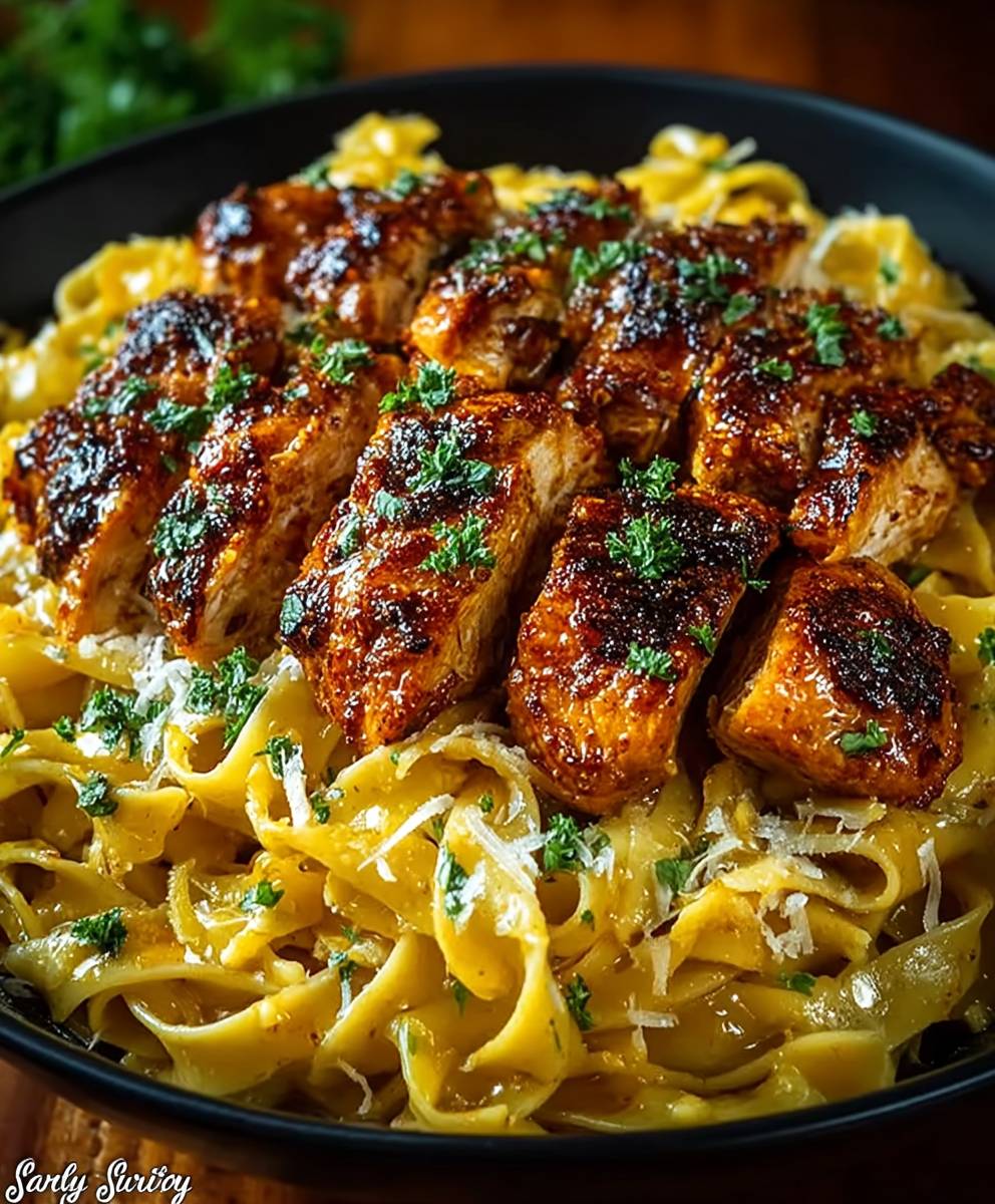 Cajun honey butter chicken pasta