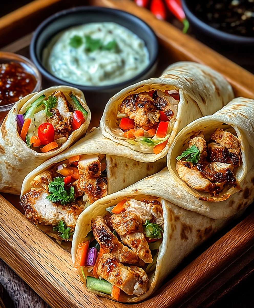 Firecracker Chicken Wraps