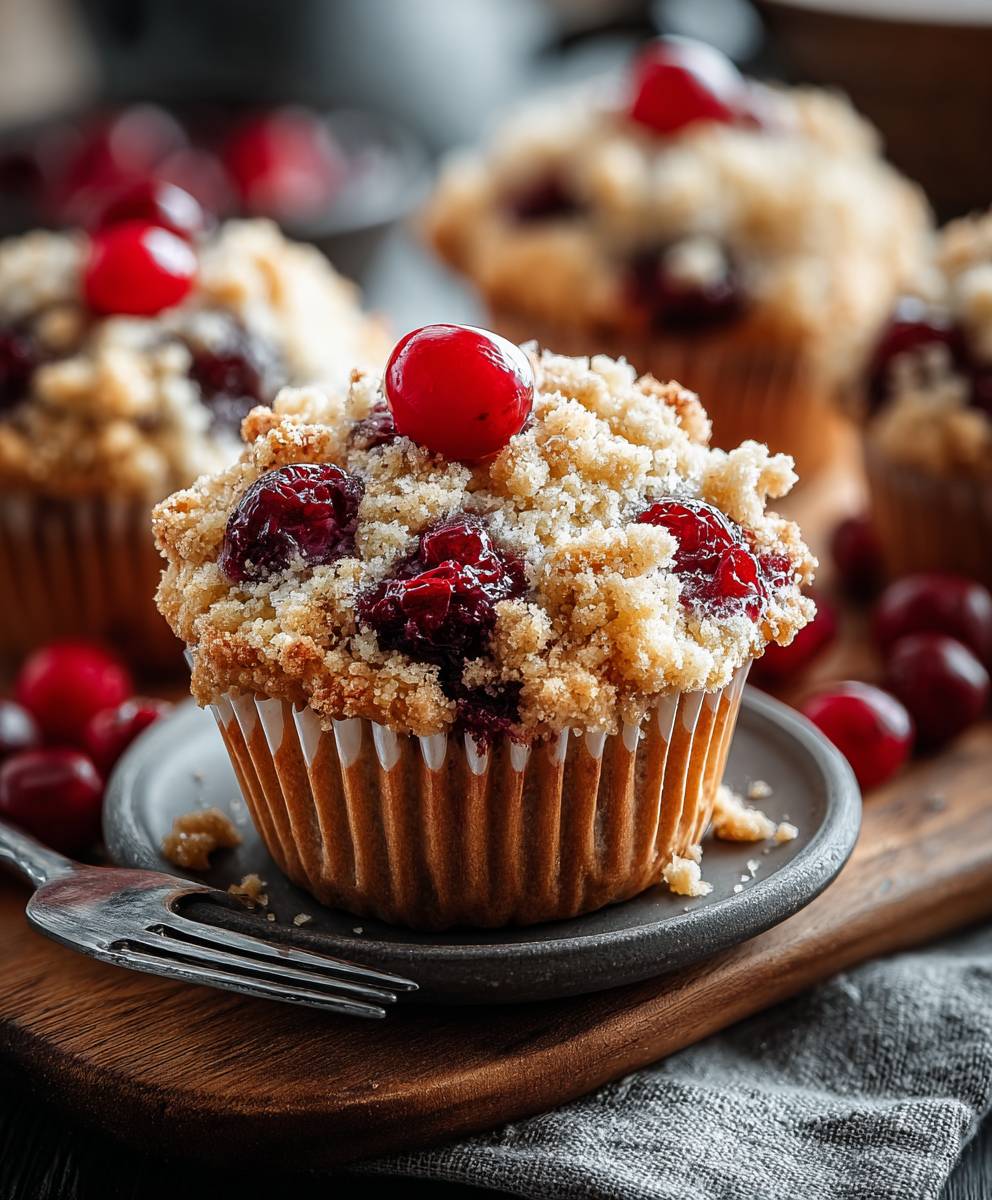 Cherry Cobbler Muffins
