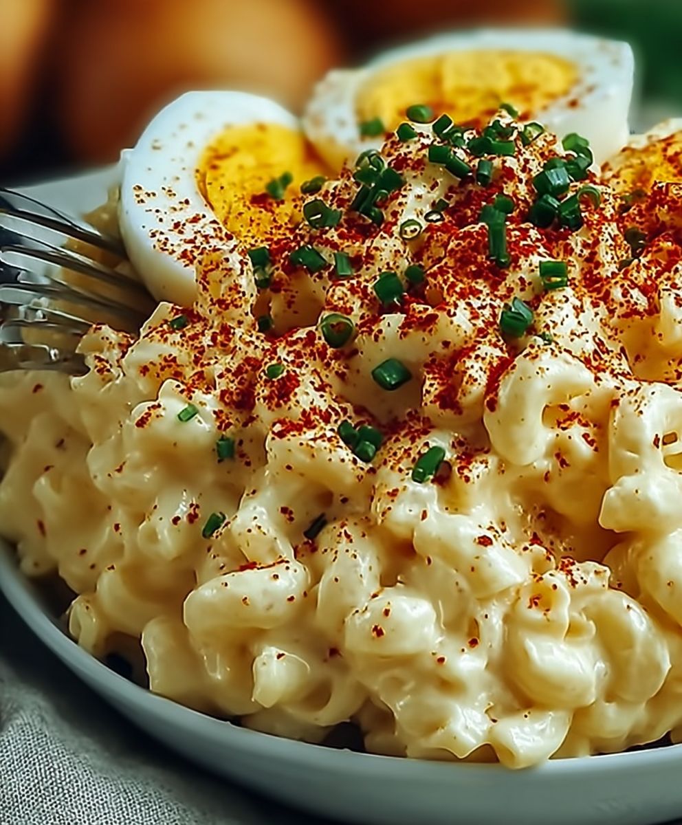 Deviled Egg Macaroni Salad