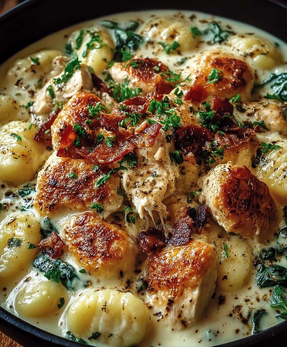 Creamy Crac Chicken Gnocchi