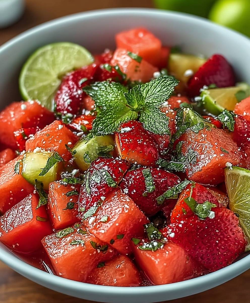 Strawberry Watermelon Salad