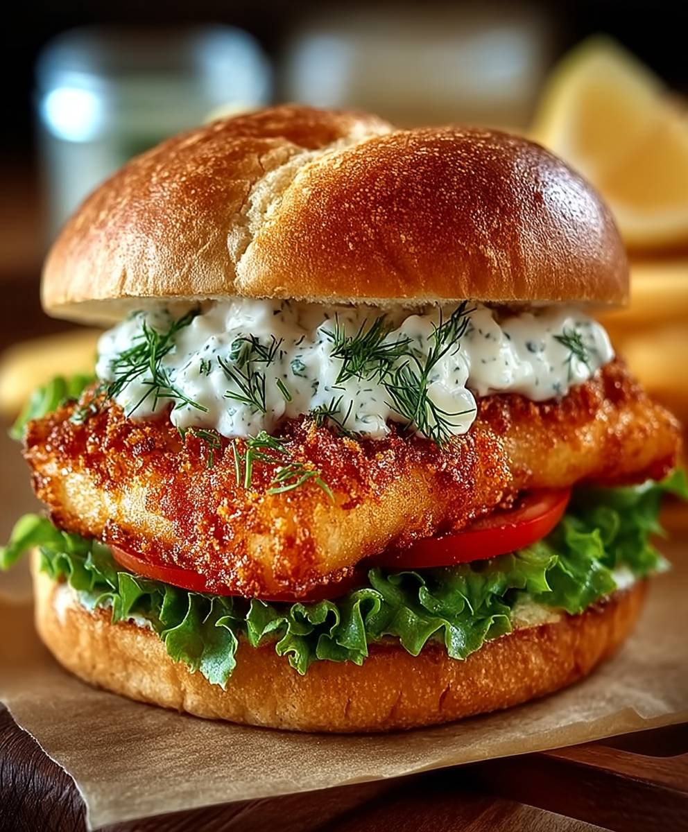 Crispy Fried Cod Sandwich