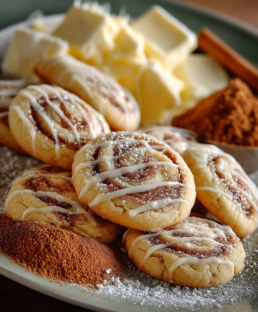 Cinnamon bun cookies