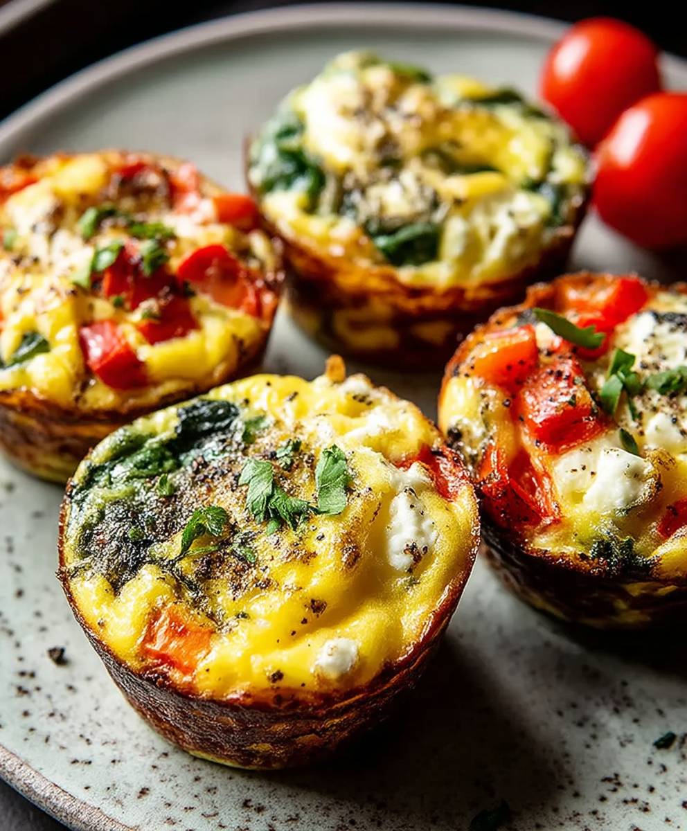 Mediterranean egg muffin cups