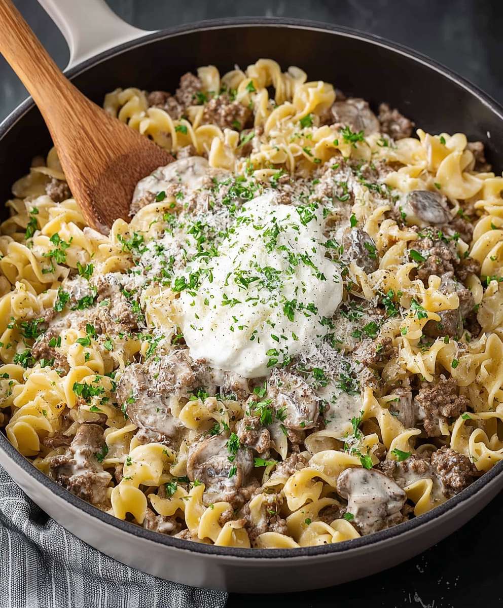 Ground Beef Stroganoff