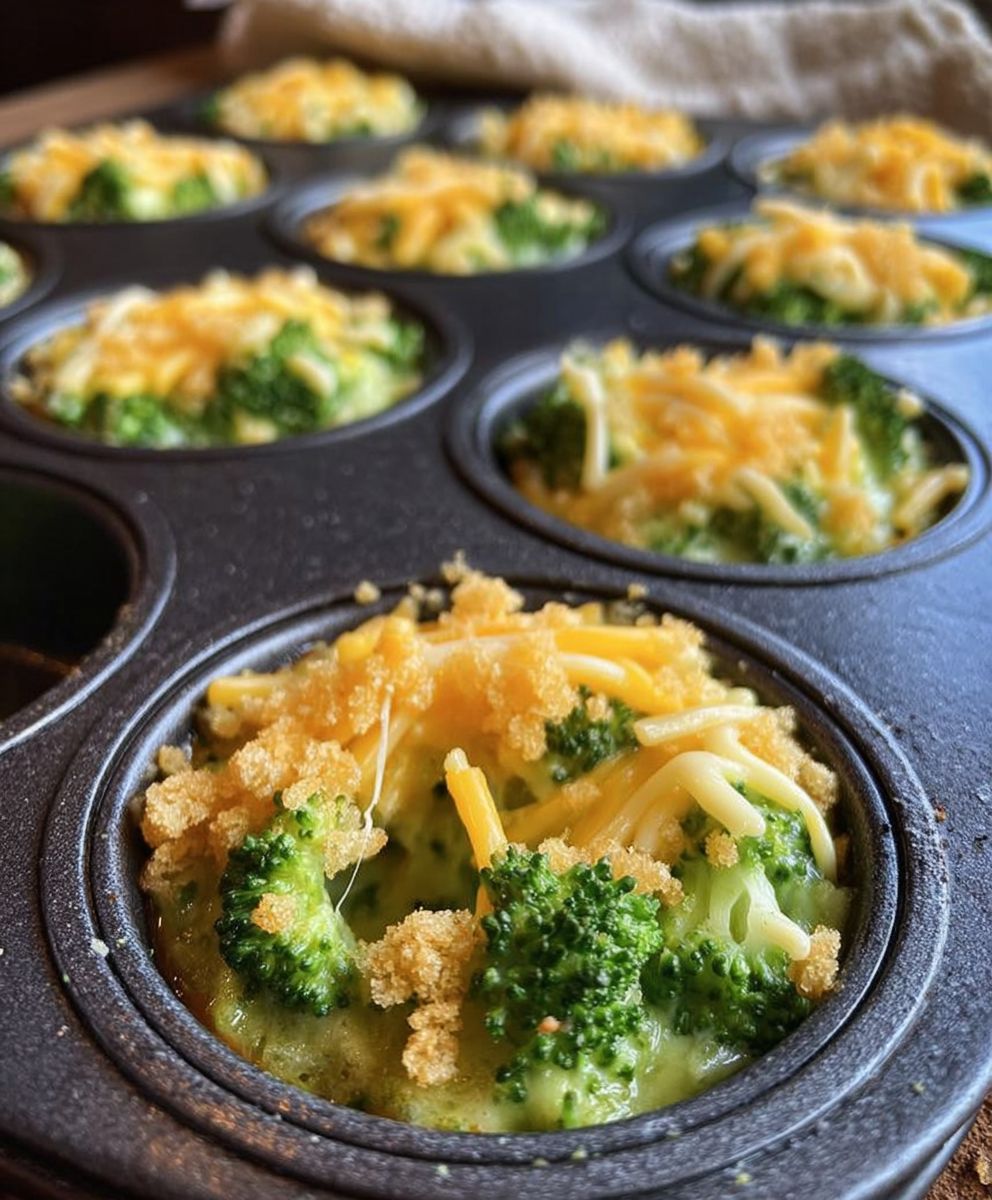 Broccoli Cheese Cups Snack