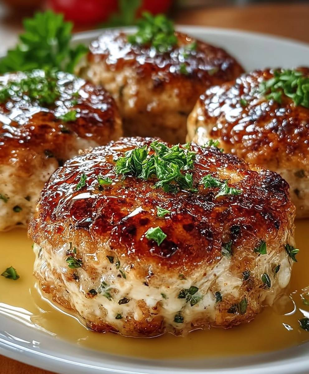 Garlic Parmesan Chicken Meatloaf