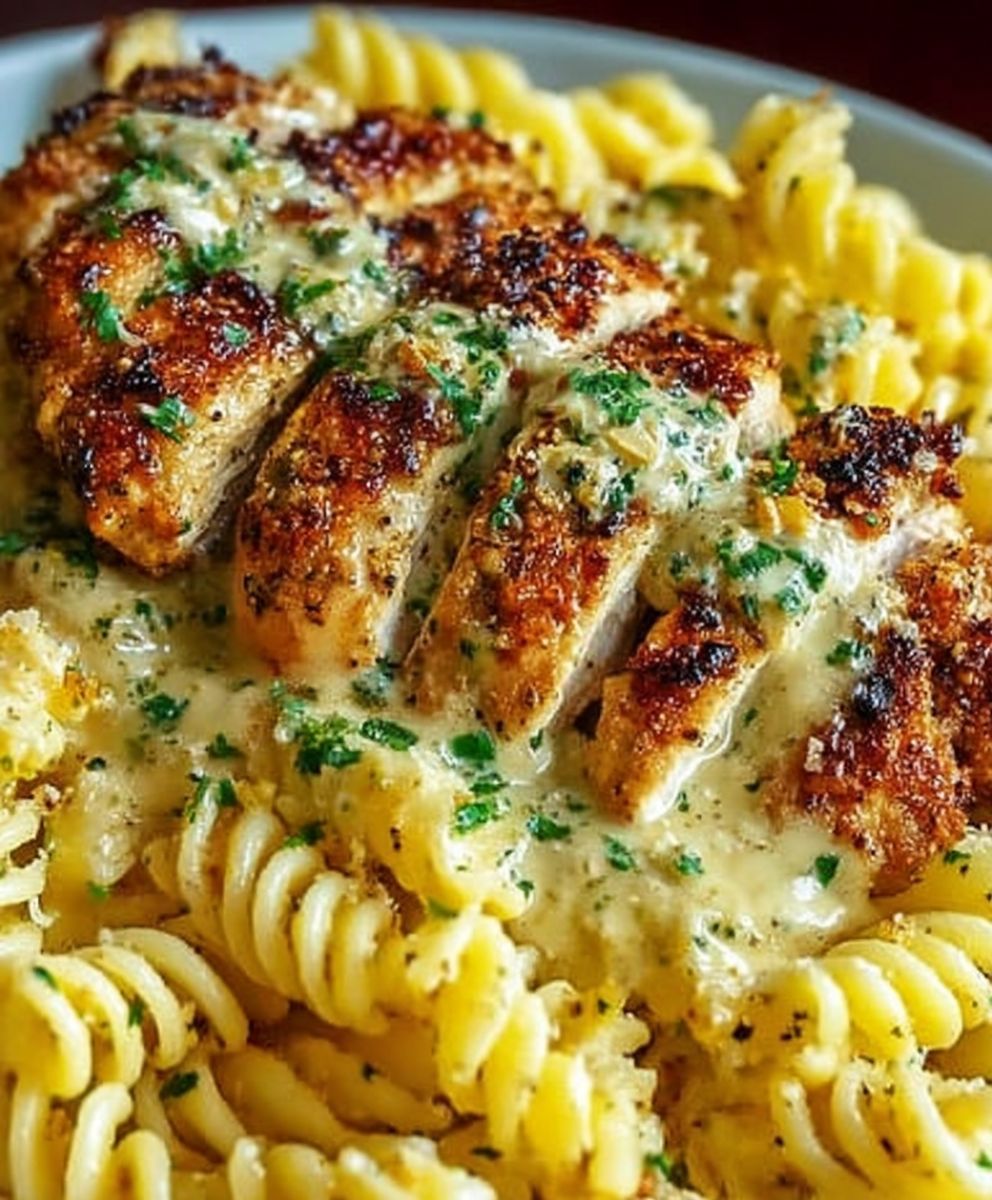 Garlic Parmesan Chicken Pasta