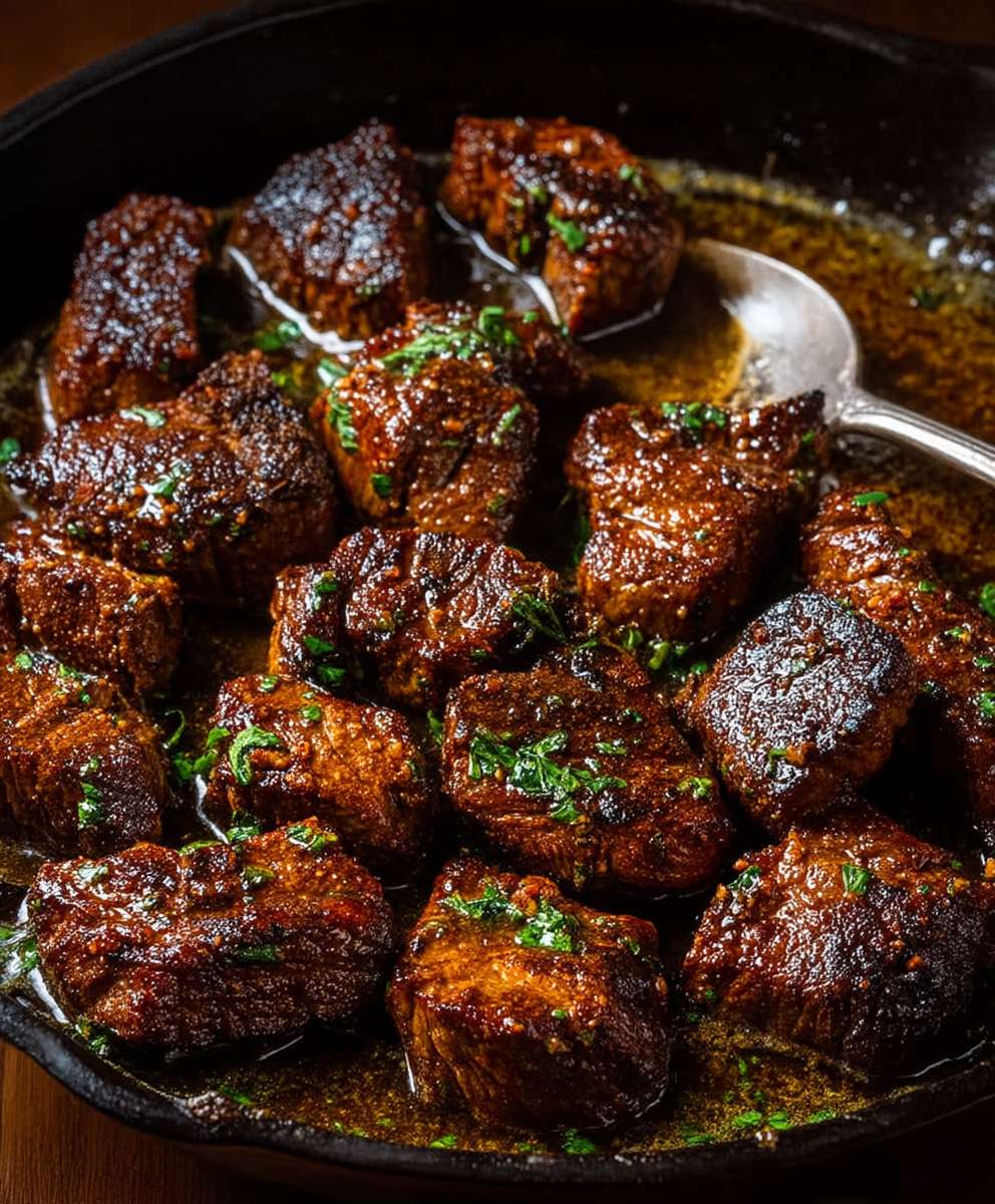 Cajun Garlic Butter Steak Bites