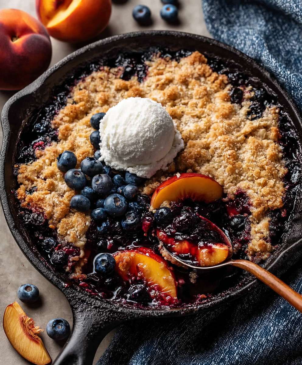 Blueberry Peach Crumble
