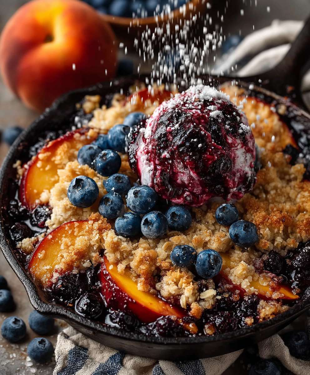 Blueberry Peach Crumble