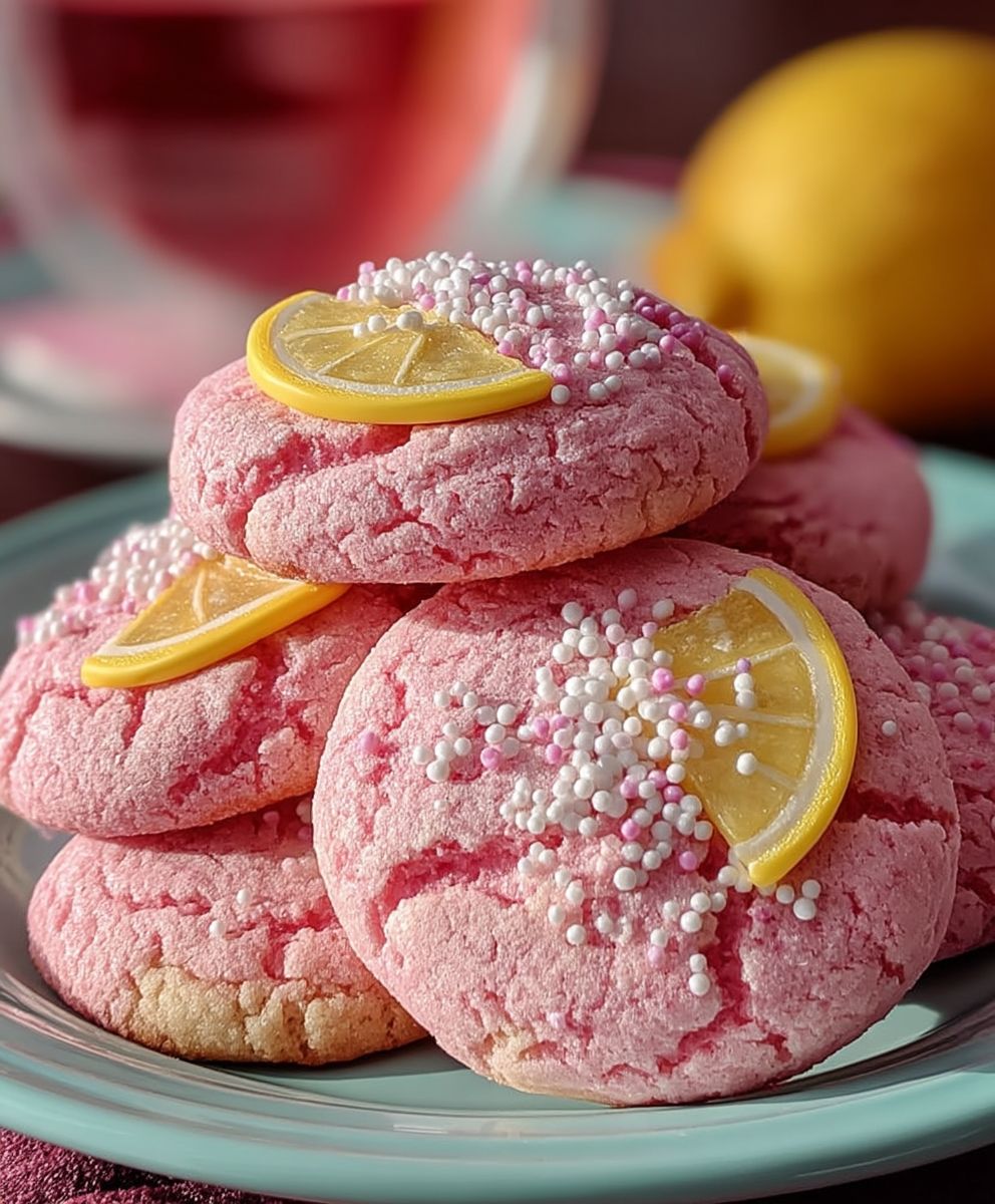 Pink Lemonade Cookies