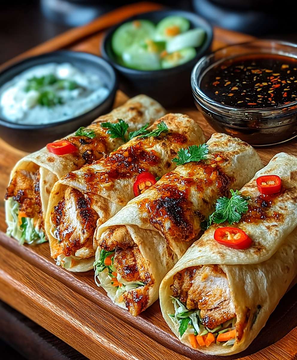 Firecracker Chicken Wraps
