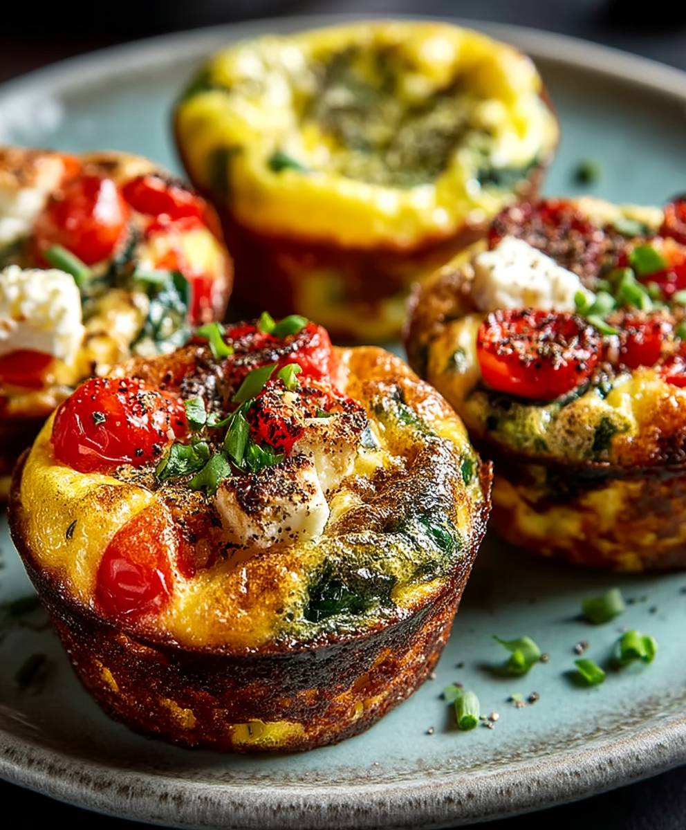 Mediterranean egg muffin cups