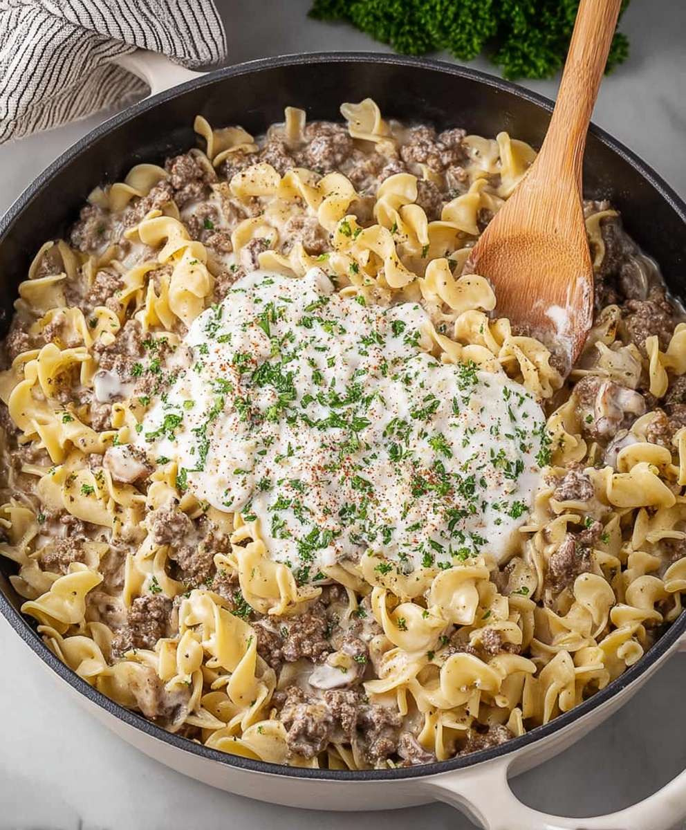 Ground Beef Stroganoff