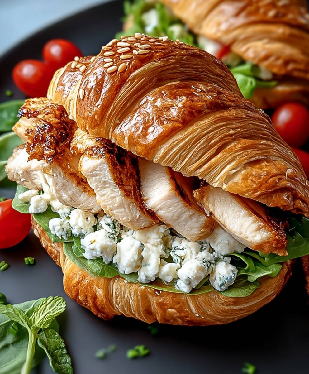 Chicken Caesar Croissant Sandwich