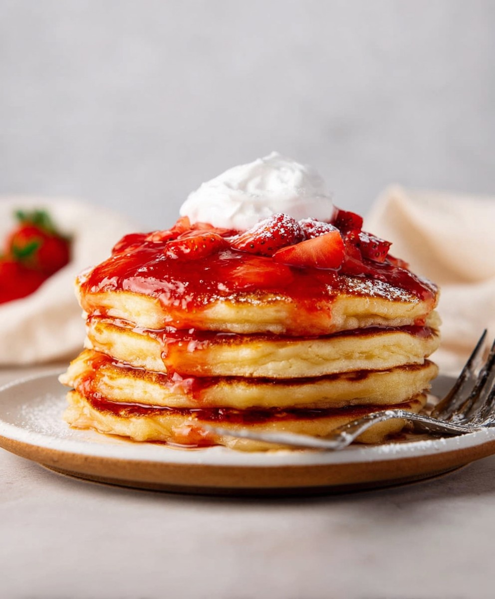 Strawberry pancake