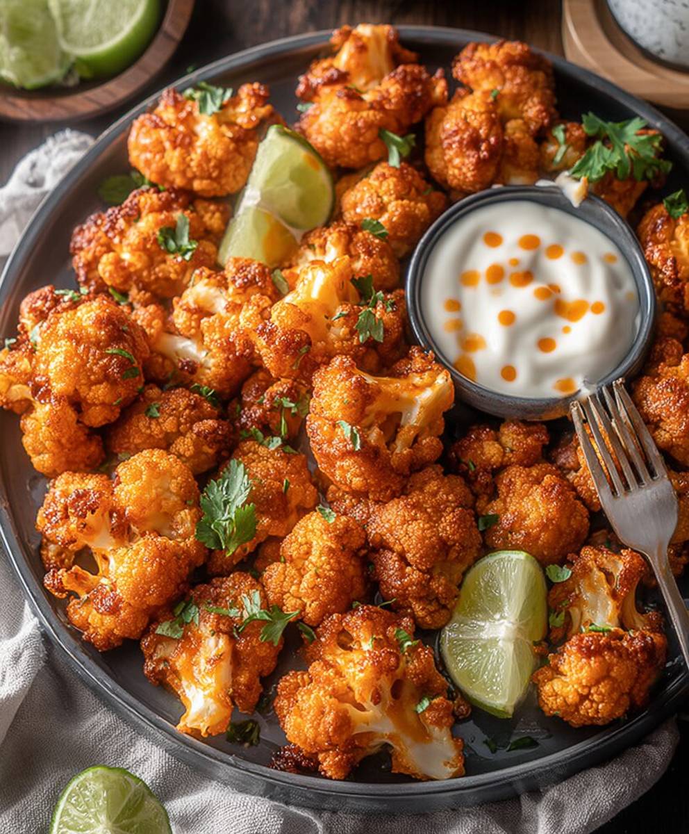 Air Fryer Buffalo Cauliflower