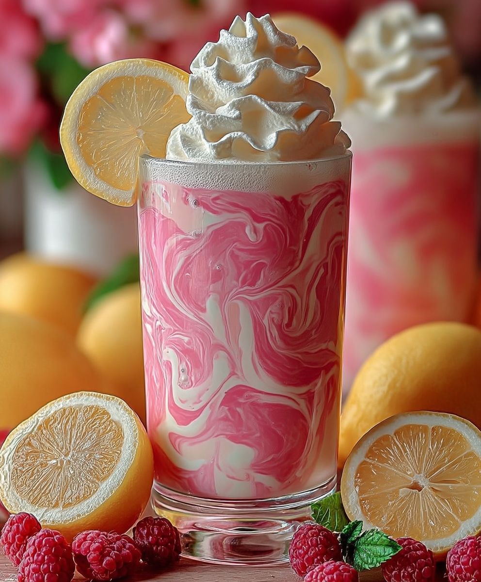 Whipped Pink Lemonade Drink