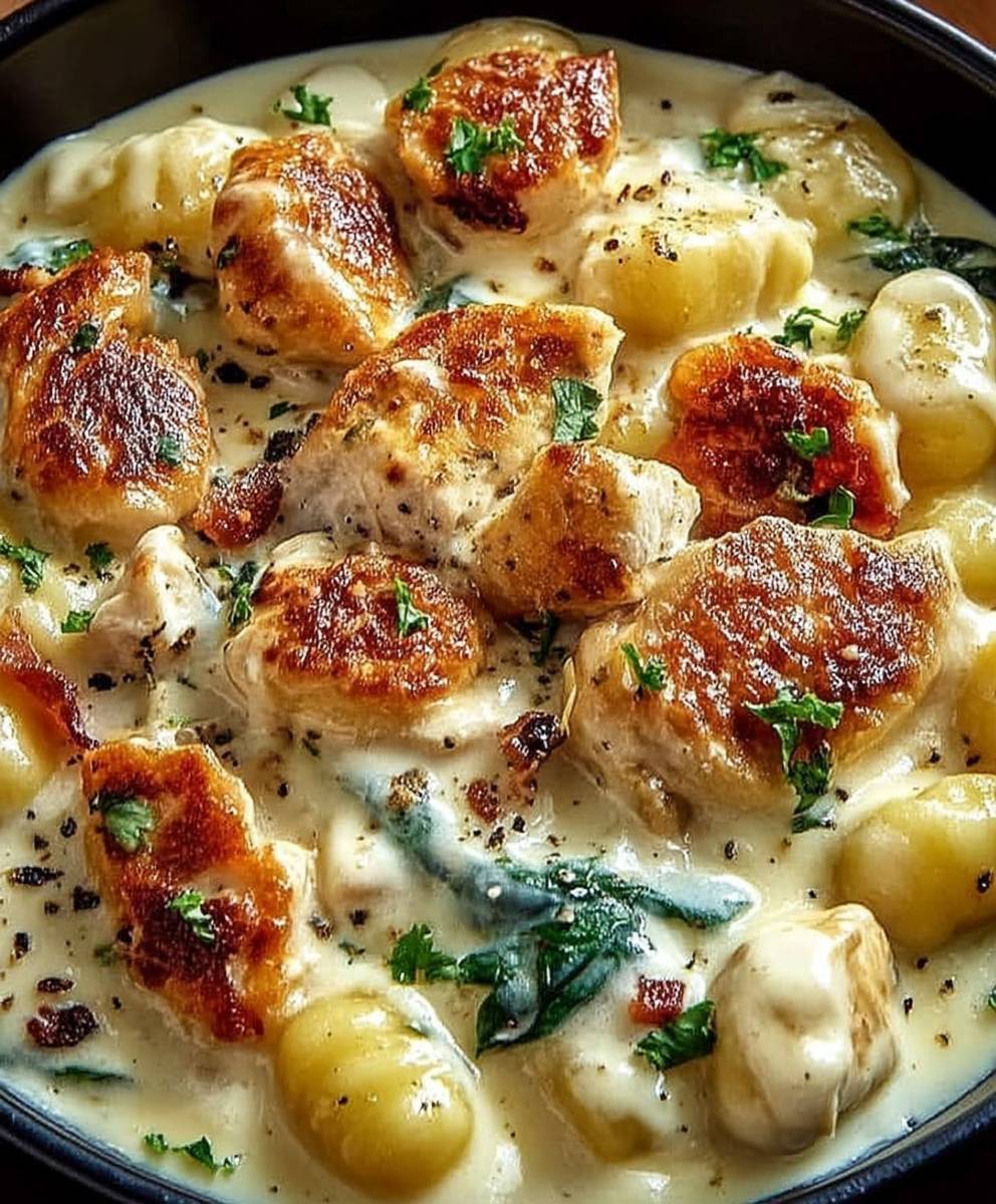 Creamy Crac Chicken Gnocchi