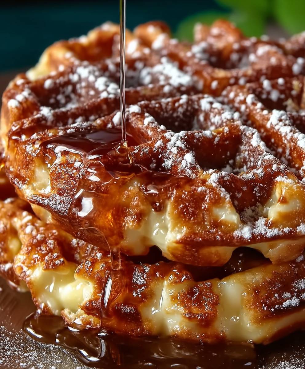 Apple Fritter Waffle Donuts