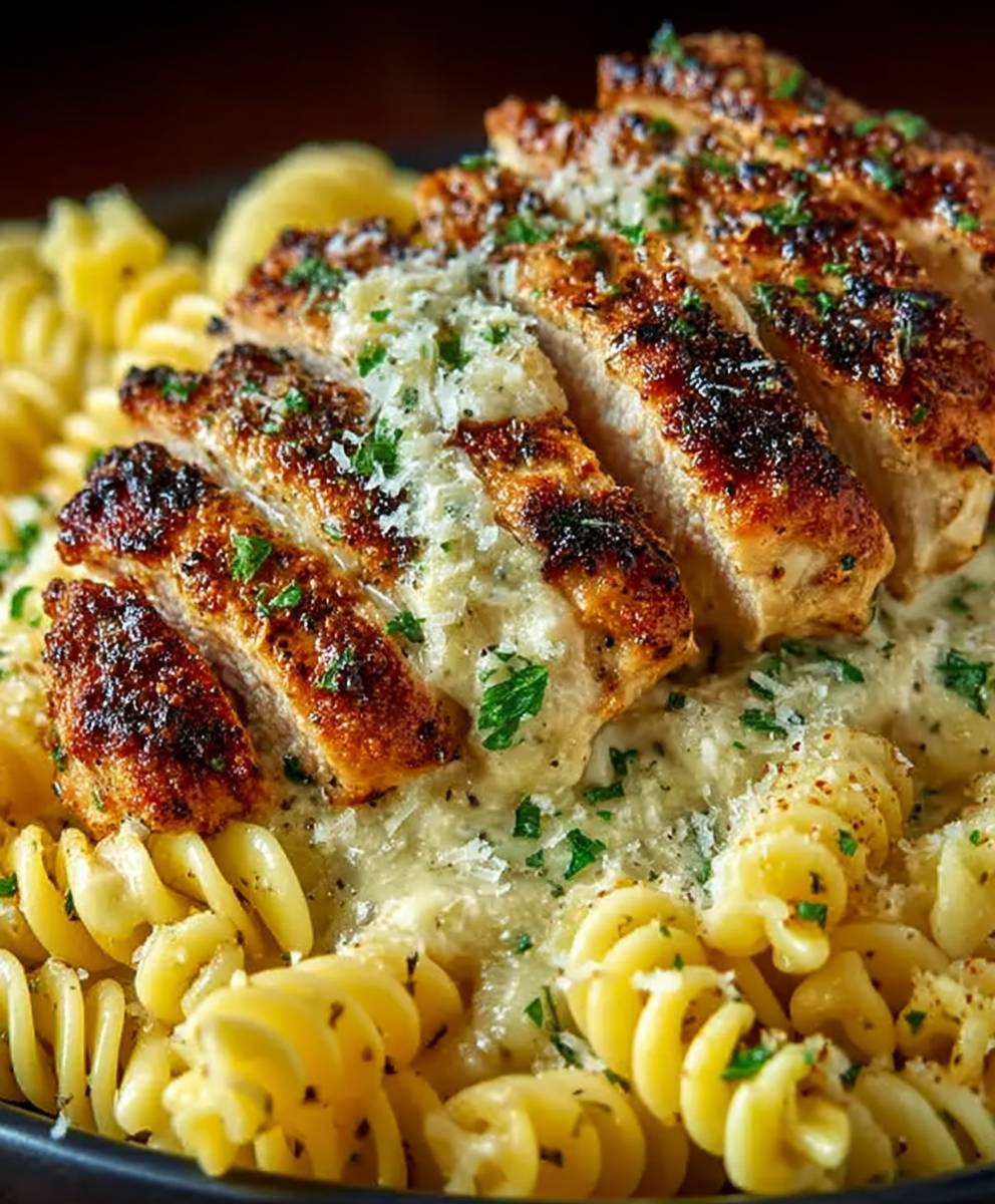 Garlic Parmesan Chicken Pasta