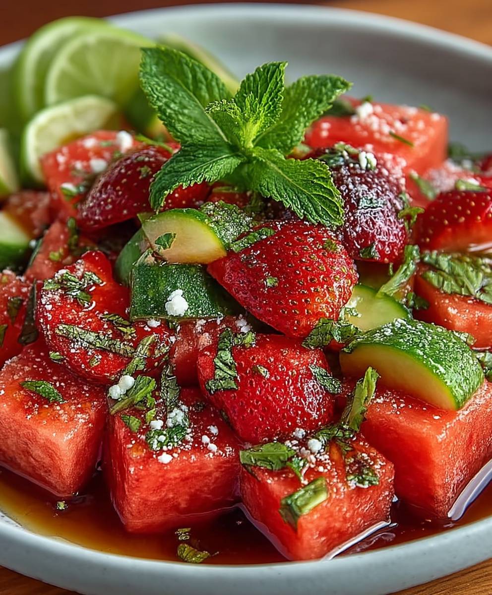 Strawberry Watermelon Salad