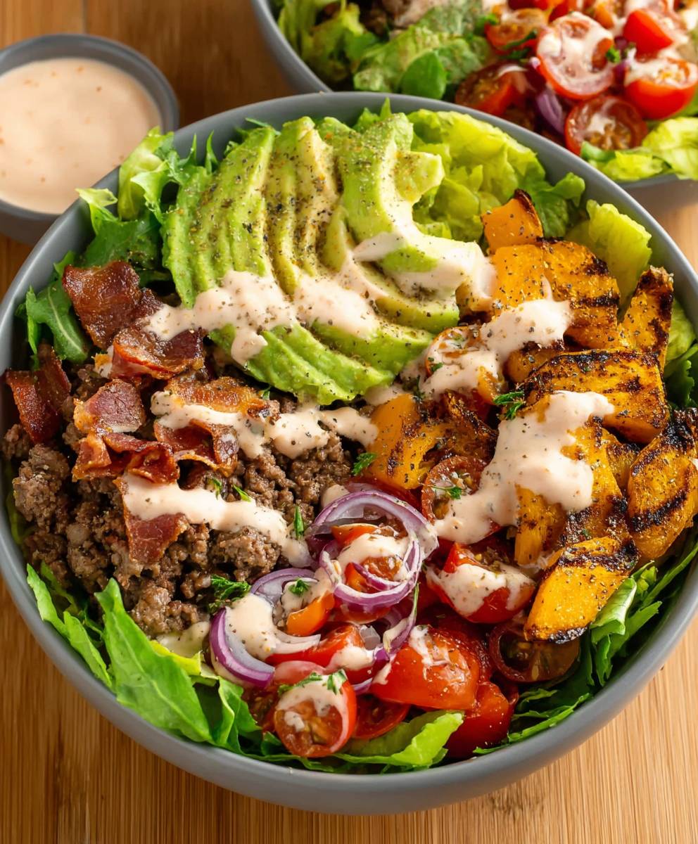 Loaded Burger Bowl
