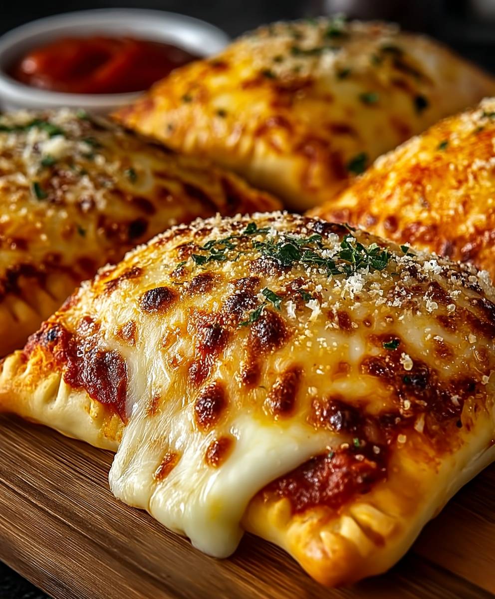 Easy cheesy pizza pockets
