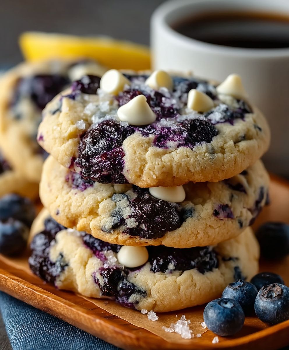 Blueberry cheesecake cookies