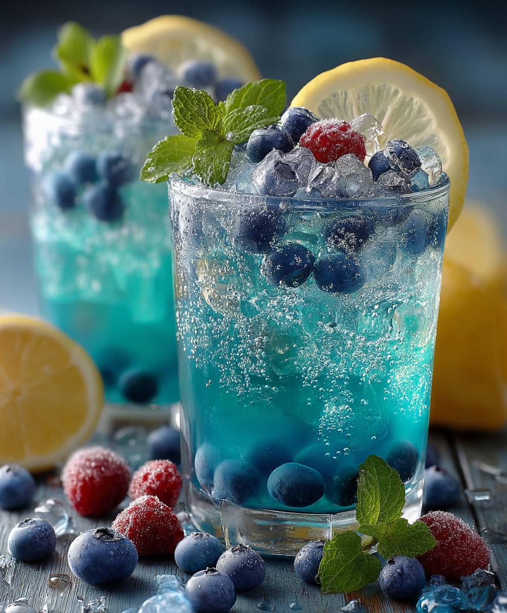 Blue raspberry lemonade