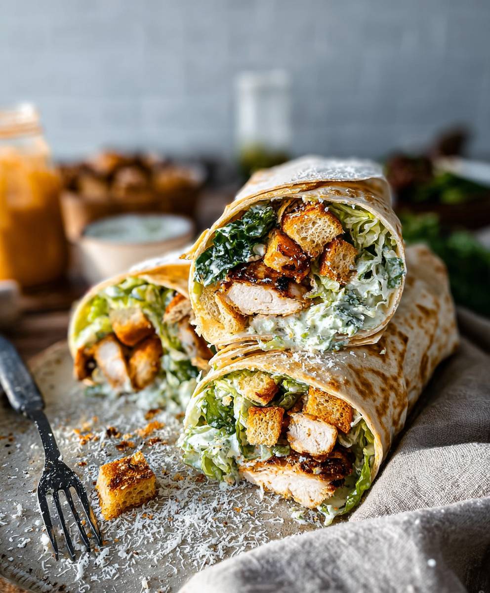 Chicken Caesar Wraps