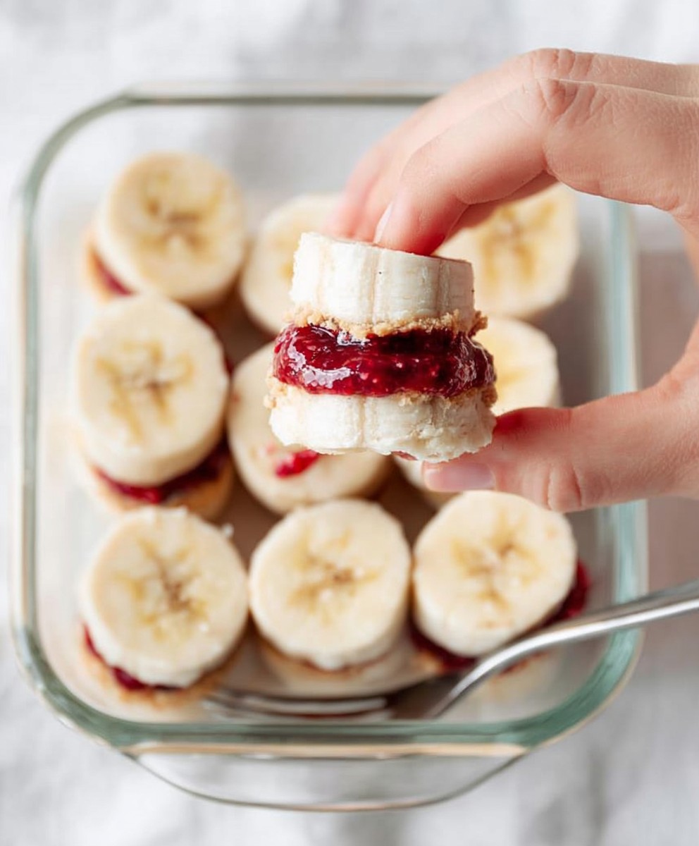 Frozen Banana Peanut Butter Bites