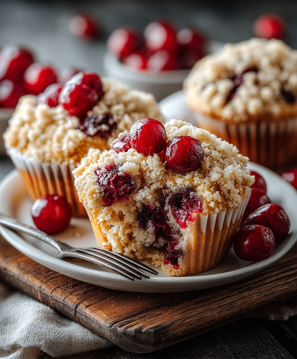 Cherry Cobbler Muffins