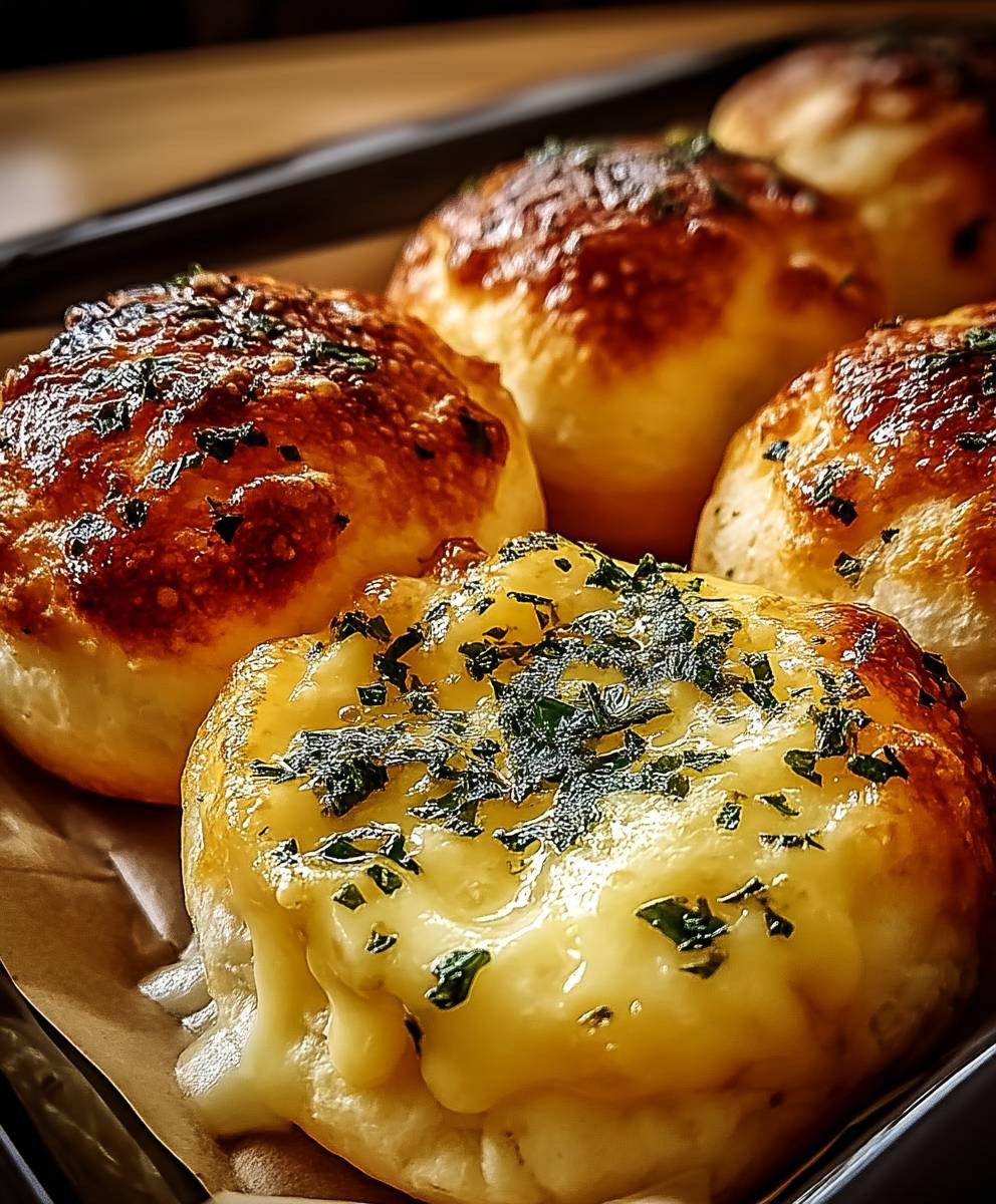 Garlic Butter Cheese Bombs