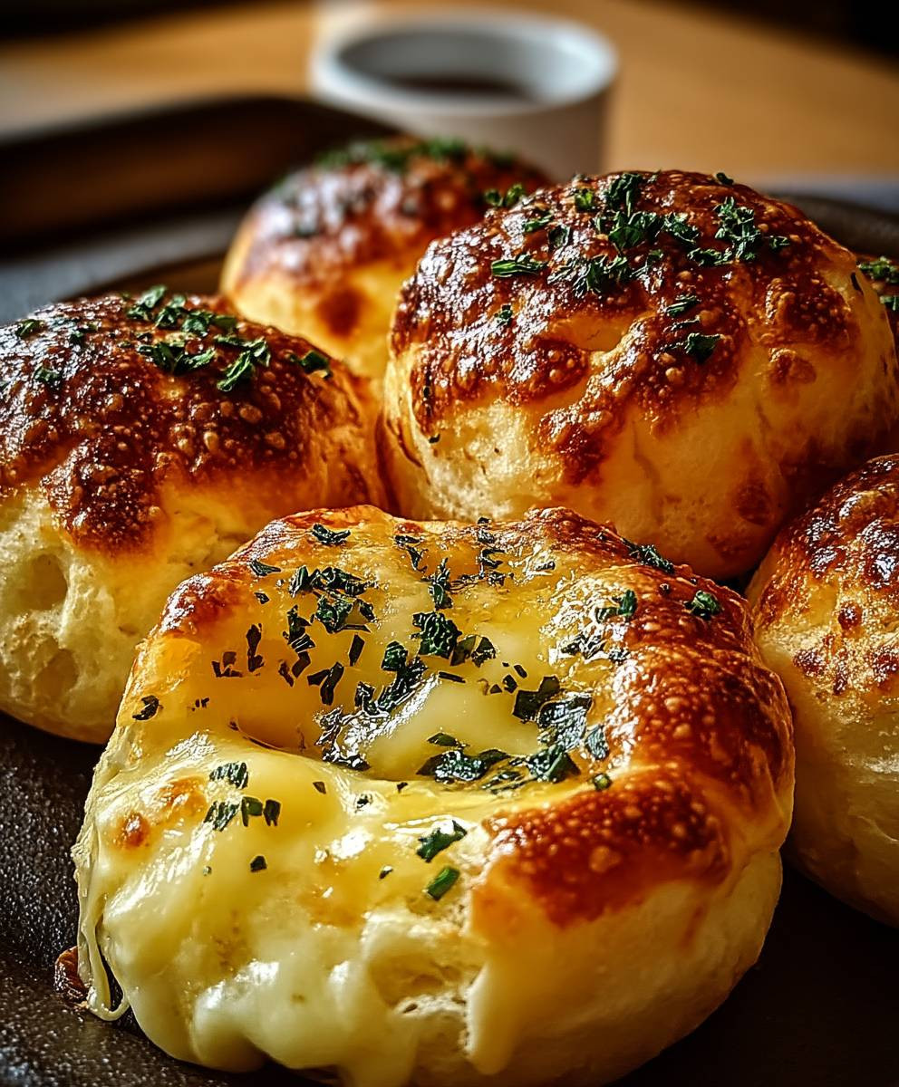 Garlic Butter Cheese Bombs