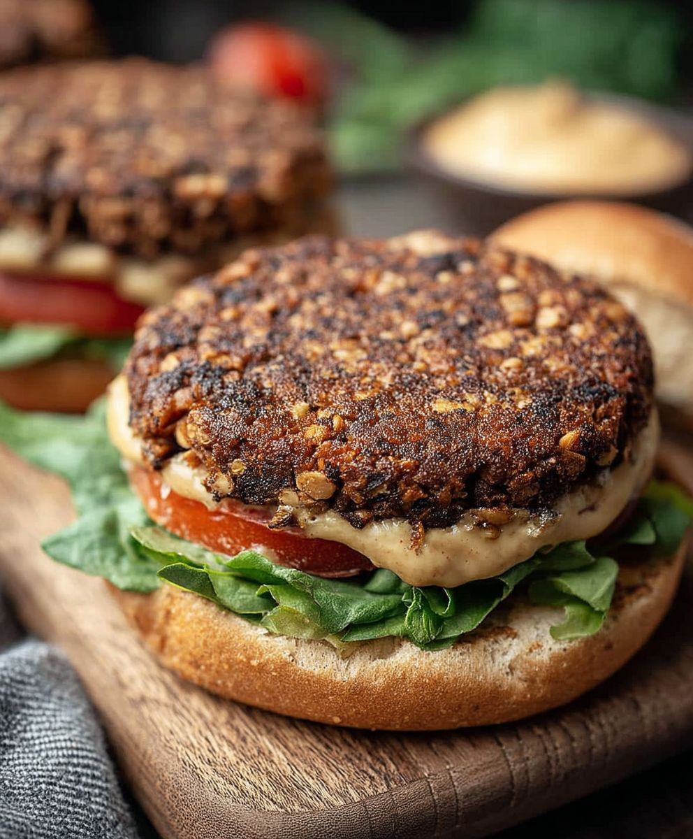 Mushroom Veggie Burgers