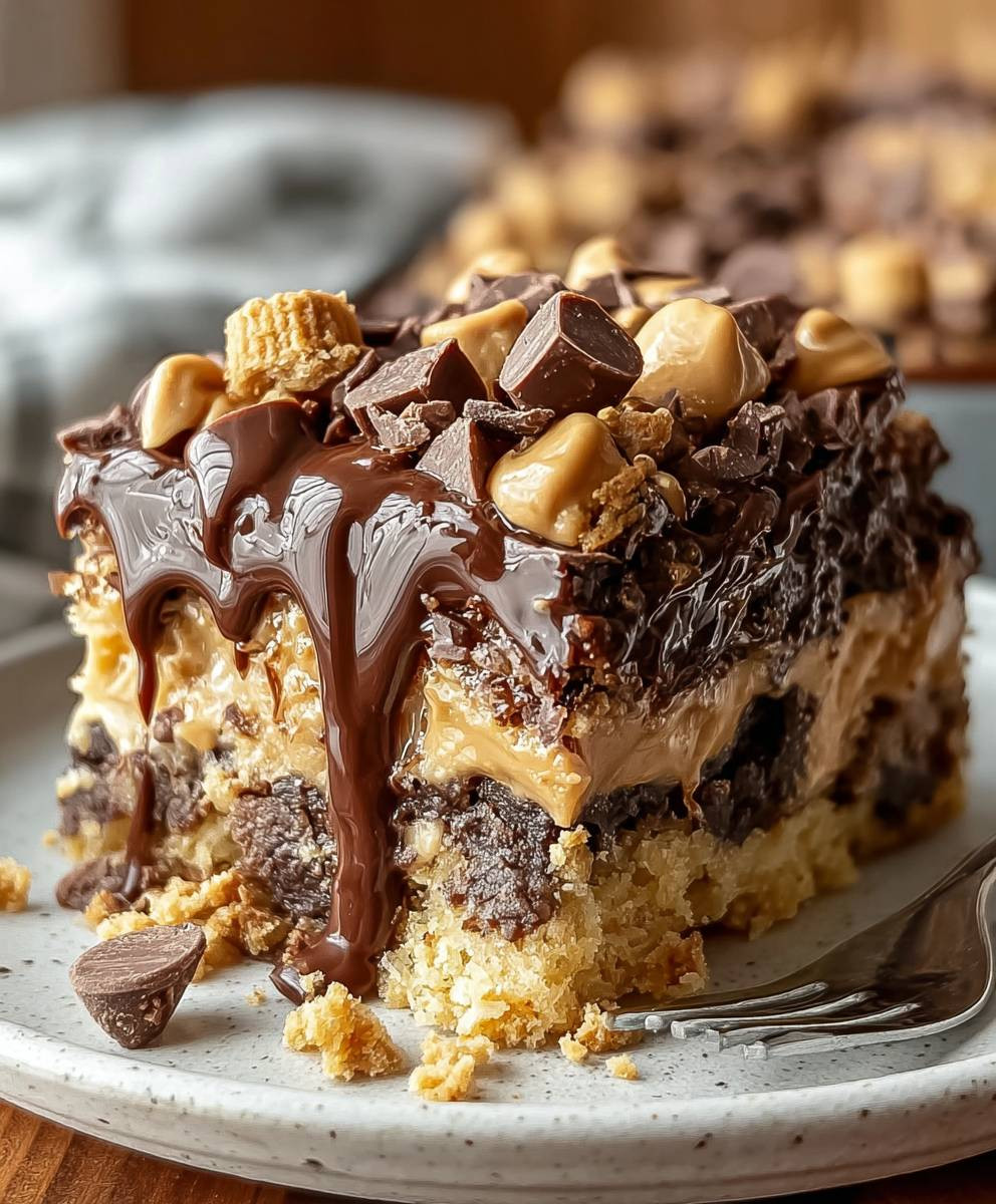 Peanut Butter Cup Dump Cake