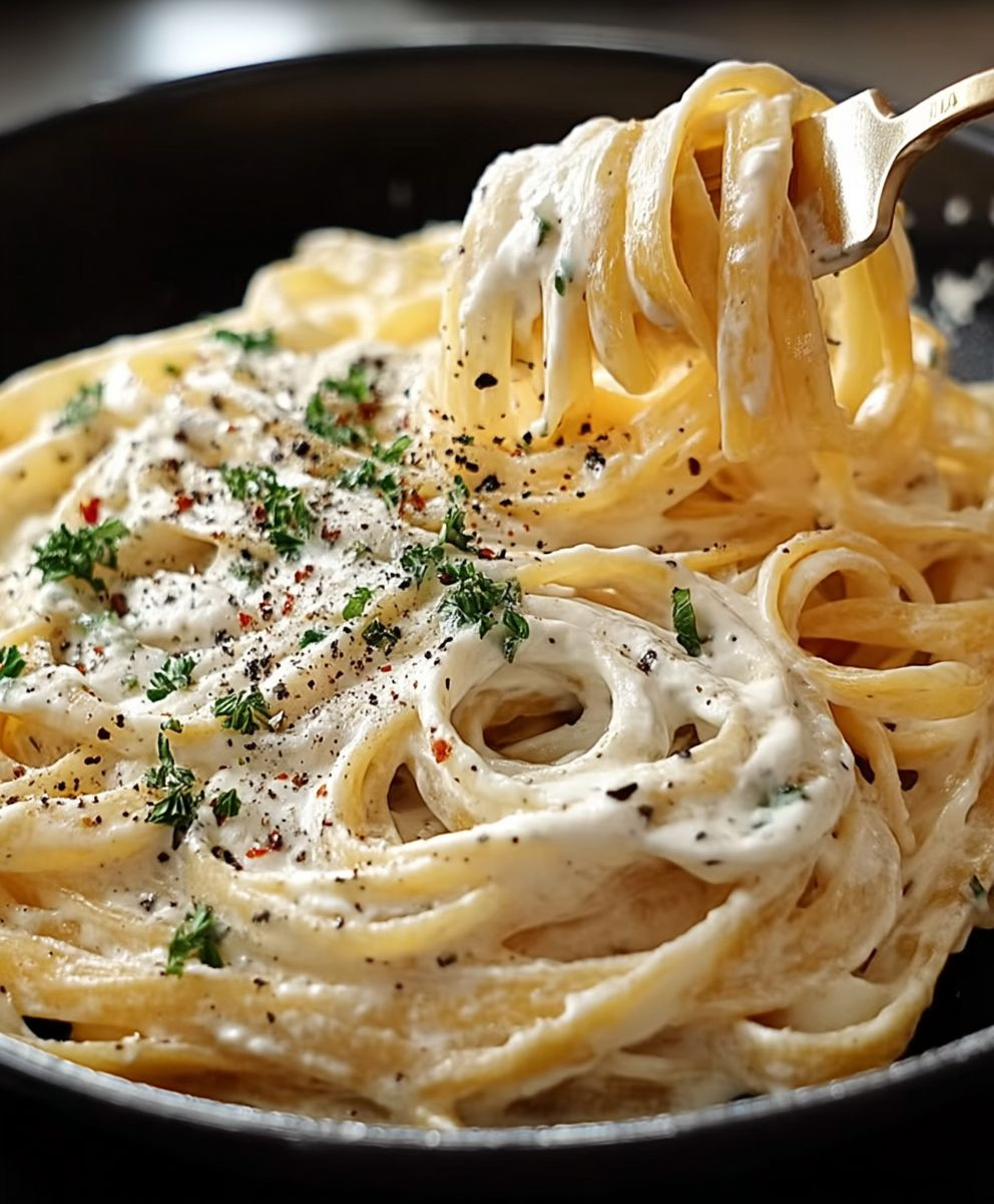 Homemade Alfredo Sauce Pasta