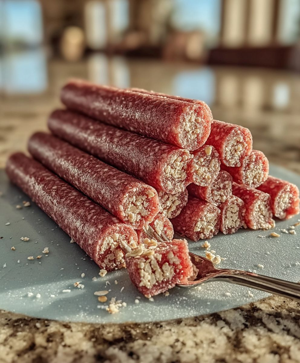 Strawberry oat smoothie sticks dogs