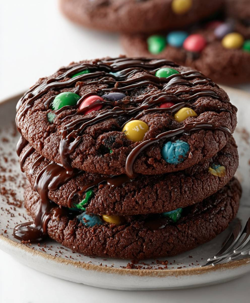Fudgy Cosmic Brownie Cookies