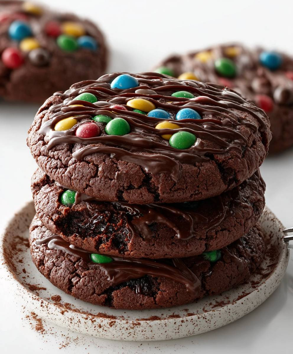 Fudgy Cosmic Brownie Cookies