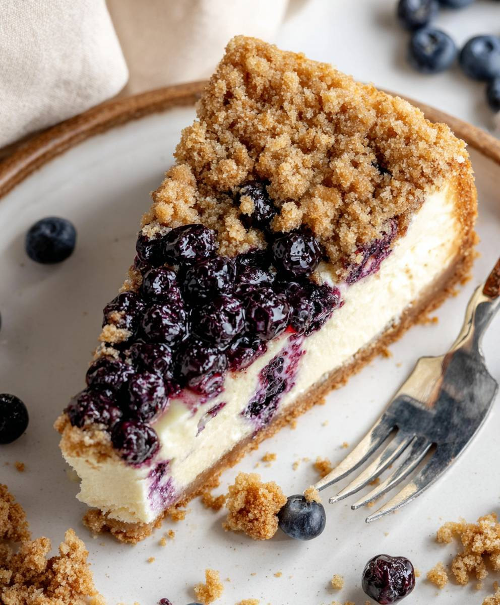 Blueberry Crumble Cheesecake