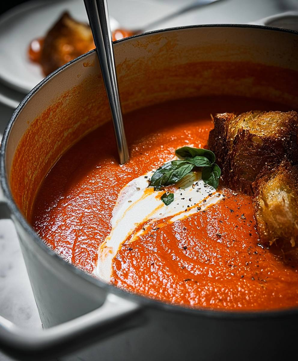 Roasted Tomato Bell Pepper Soup