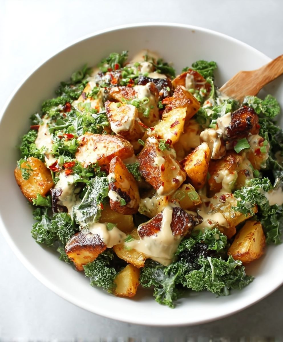 Spicy Potato Kale Bowls
