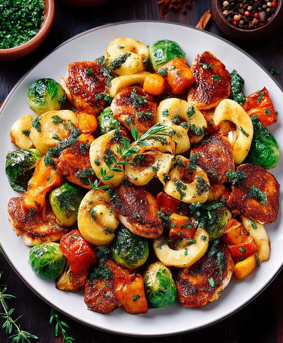 Autumn Chicken Roasted Vegetables