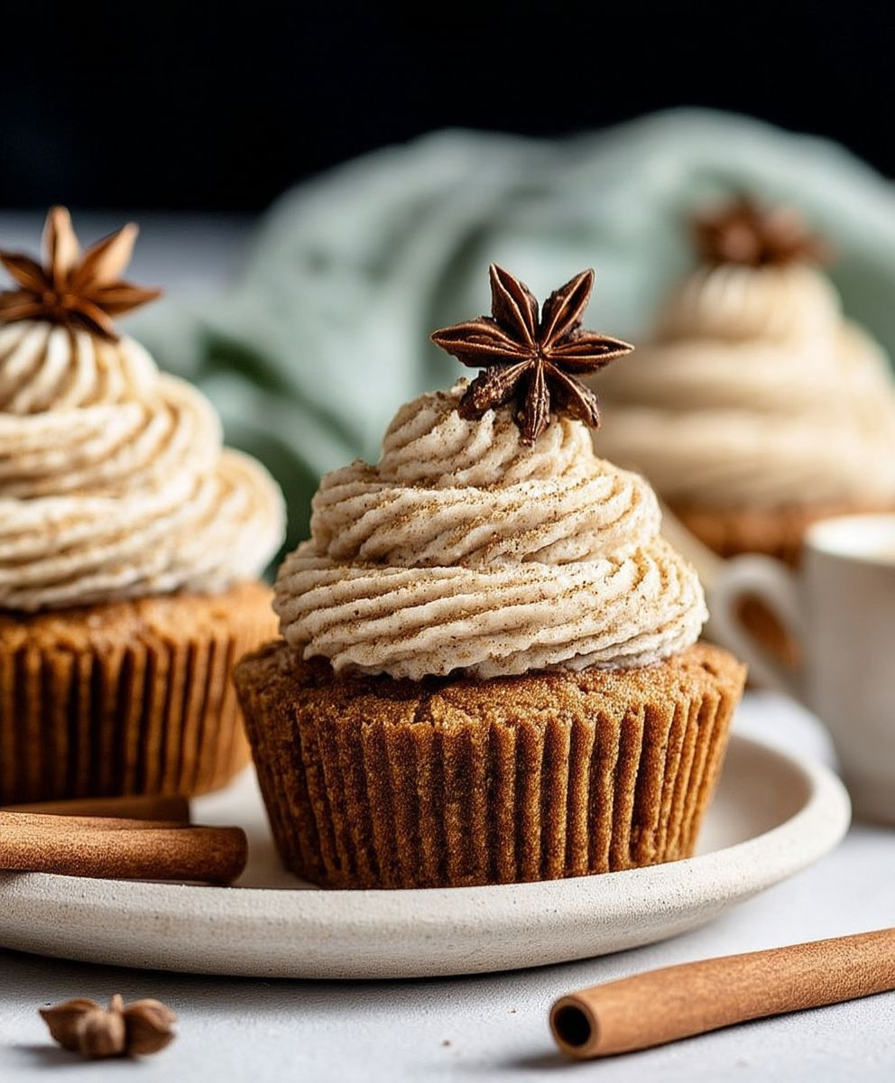 Brown Butter Chai Cupcakes