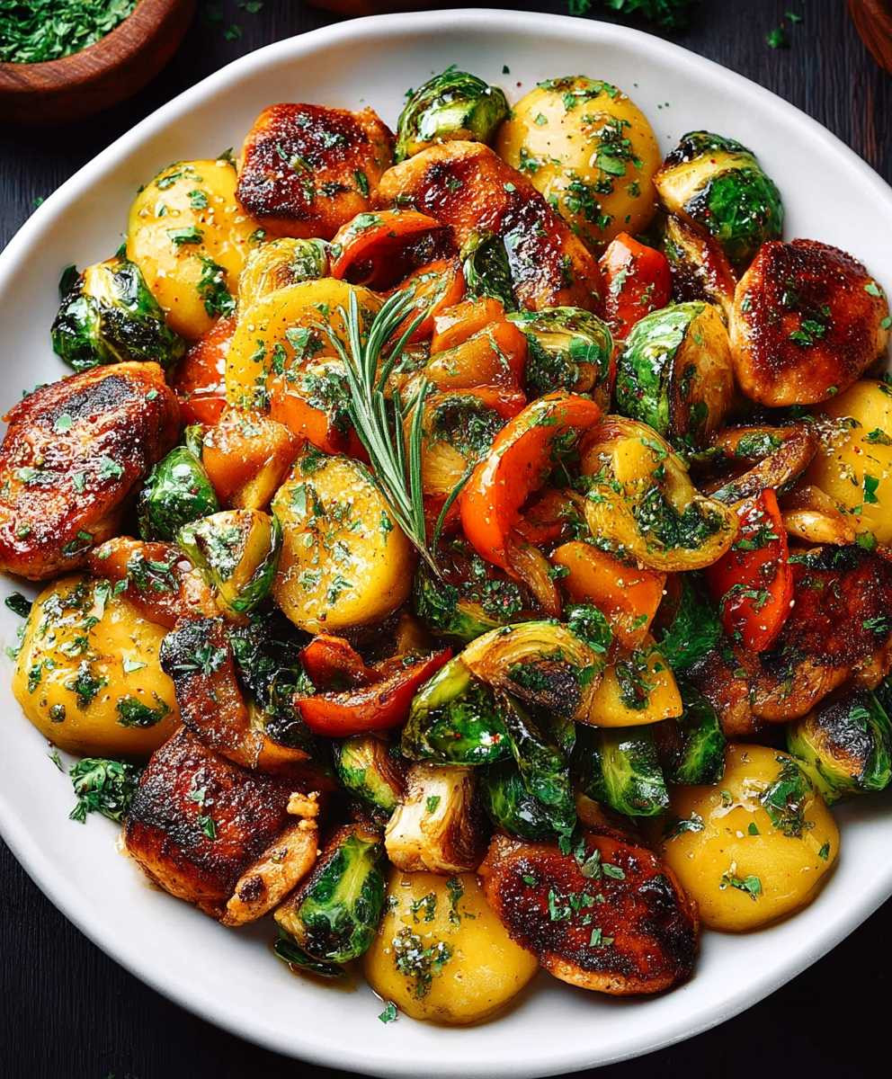 Autumn Chicken Roasted Vegetables