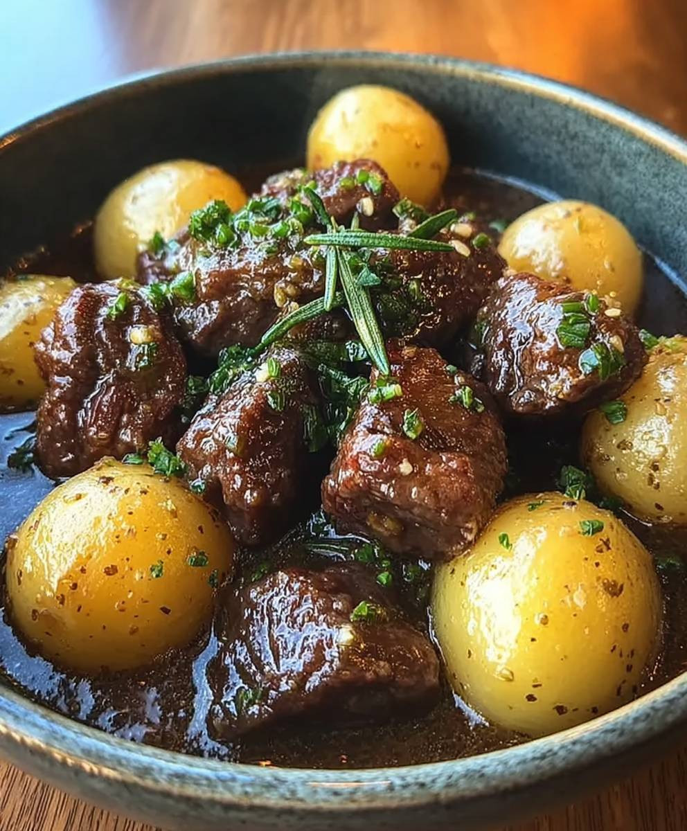 Garlic butter beef bites